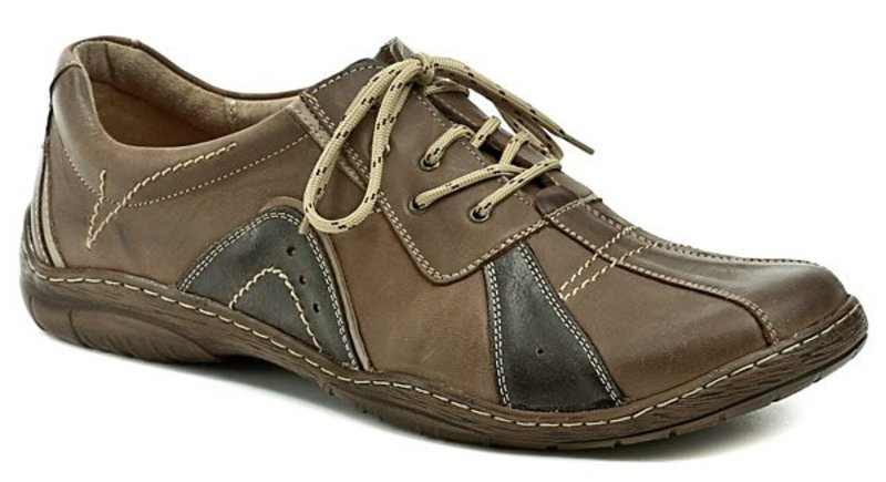 Mateos 181 hnedé pánske nadmerné poltopánky - nadmerná veľkosť - Pánska obuv | poltopánky - Farba hnedá.
