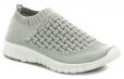 Rock Spring MARGES Grey dámska gumičkový obuv - nadmerná veľkosť - Dámska obuv | letná obuv - Farba sivá.