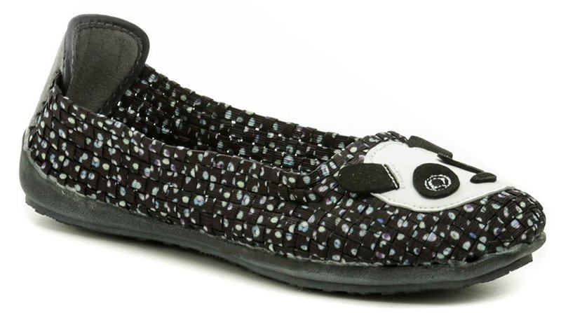 Rock Spring Panda Style black dámska gumičkový obuv - nadmerná veľkosť - Dámska obuv | volnocasova - Farba čierna.