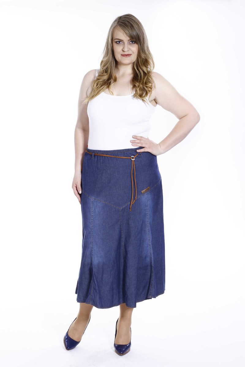 SHAY riflová sukňa - nadmerná veľkosť - Sukne | sukne - číselné veľkosti 44.