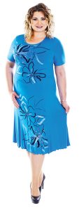 Hanička - šaty 110 - 115 cm - nadmerná veľkosť - Šaty | Šaty strihané v páse - číselné veľkosti 38.