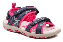 Peddy PY-212-37-02 modro ružové dievčenská sandále - nadmerná veľkosť - Detská obuv | sandále - Farba modrá / ružová.