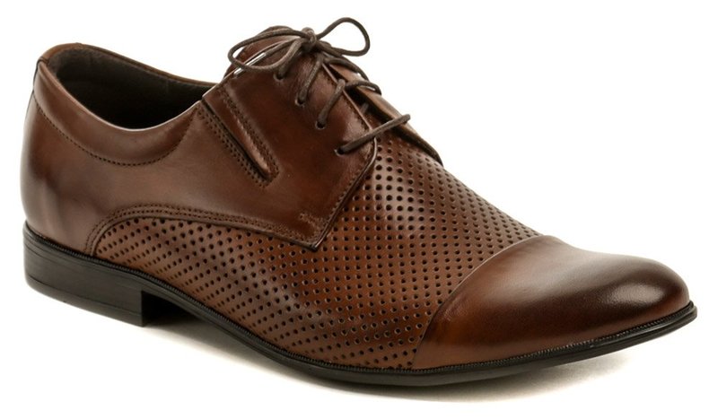 Tapi 4317AD-1 hnedá pánska spoločenská obuv - nadmerná veľkosť - Pánska obuv | poltopánky - Farba hnedá.