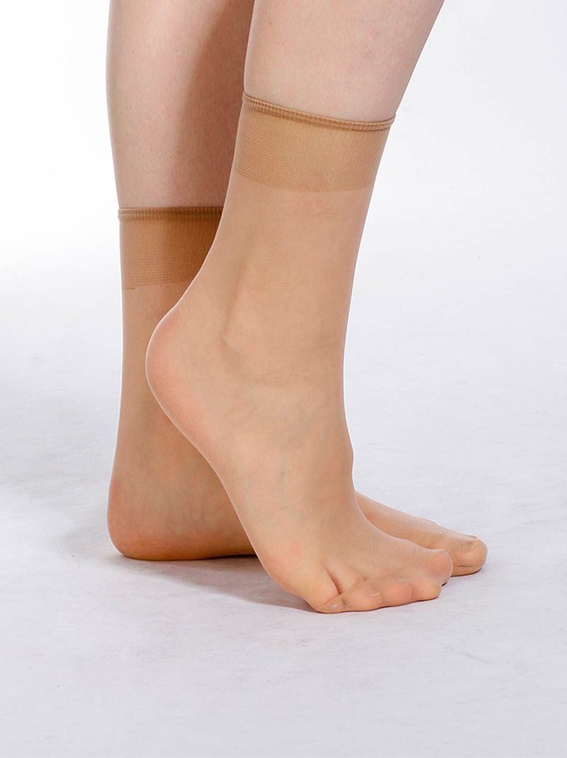 DÁMSKE PONOŽKY 10 PÁROV - nadmerná veľkosť - Ponožky a pančuchy | Ponožky - Barva_DOD telová.