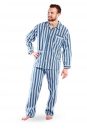 Flanelový pyžamový kabátik - nadmerná veľkosť - Pánske pyžamá a župany | pyžamá - číselné veľkosti 47.