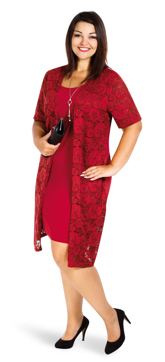 JARUNA - šaty 105 - 110 cm - nadmerná veľkosť - Šaty | vrstvený vzhľad - číselné veľkosti 38.