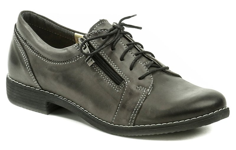 Mintaka 621049 šedé dámske poltopánky - nadmerná veľkosť - Dámska obuv | poltopánky - Farba sivá.