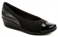 Piccadilly 144049-3 čierne dámske lodičky na klinu - nadmerná veľkosť - Dámska obuv | lodičky - Farba čierna.