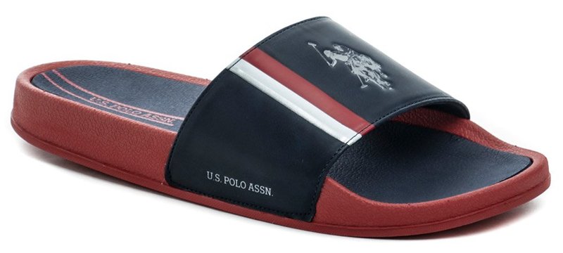 U.S.. Polo Assn. Nass red navy pánske nazouváky - nadmerná veľkosť - Pánska obuv | nazouváky - Farba navy.