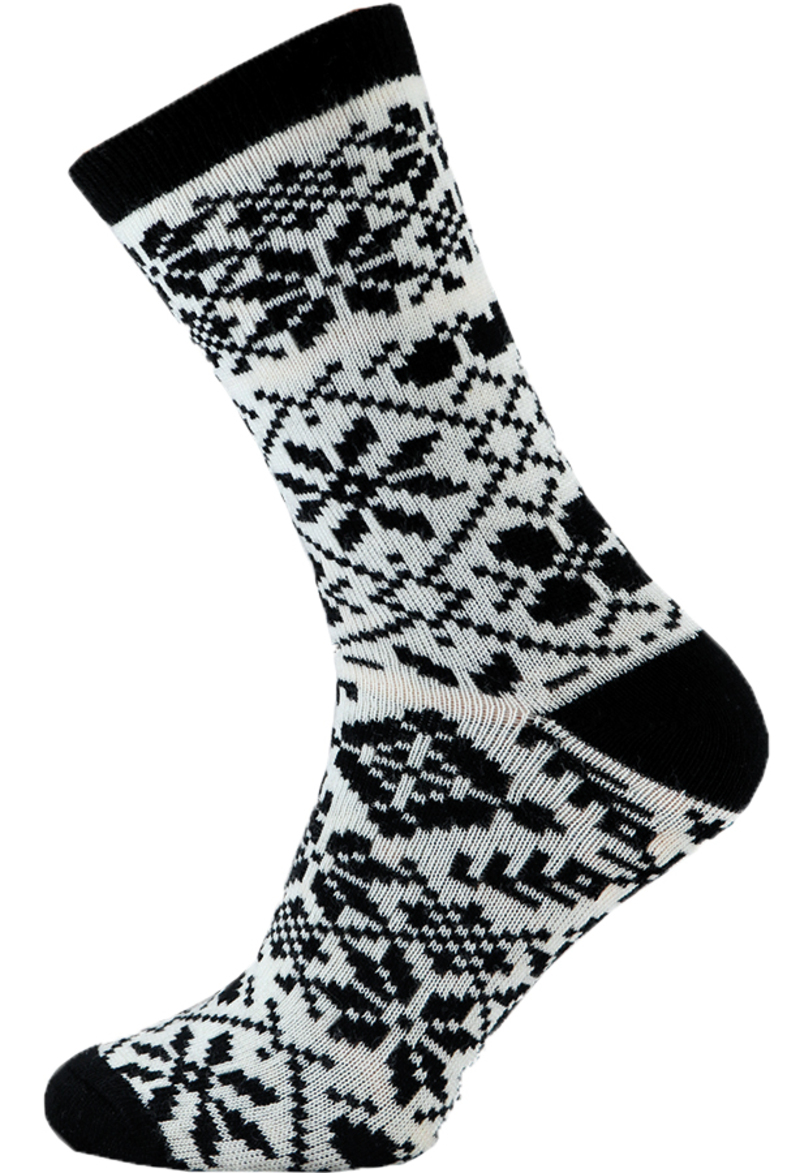 WINTER edition - ponožky vzor - nadmerná veľkosť - Ponožky a pančuchy | Ponožky - Barva_DOD čiernobiela.