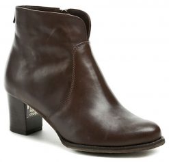 Abil 620 hnedé dámske zimný členkové topánky - nadmerná veľkosť - Dámska obuv | čižmy - Farba hnedá.