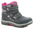 American Club PDA3121 šedo ružové detské zimný topánky - nadmerná veľkosť - Detská obuv | zimná - Farba sivá / ružová.