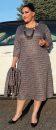 Arina - šaty 105 - 110 cm - nadmerná veľkosť - Šaty | Šaty strihané do "áčka" - číselné veľkosti 42.