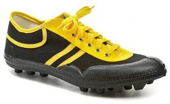 ARNO K01 čierno žlté pánske gumotextilné kopačky - nadmerná veľkosť - Pánska obuv | zimný - Farba čierna / žltá.
