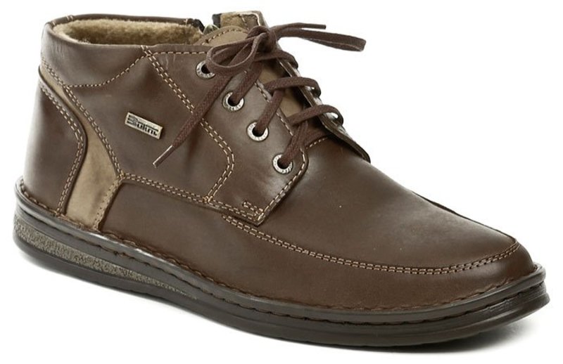 Bukat 239 hnedé pánske zimný topánky - nadmerná veľkosť - Pánska obuv | zimný - Farba hnedá.