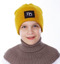 Detská dvojitá čiapka s nášivkou - nadmerná veľkosť - Detské oblečenie | Detské oblečenie - číselné veľkosti UNI.