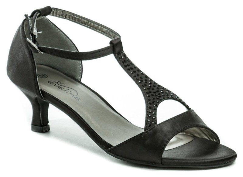 Eveline HJL-3588-15 čierne dámske spoločenské črievice - nadmerná veľkosť - Dámska obuv | lodičky - Farba čierna.
