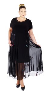 HEDVIKA - šaty 120 - 125 cm - nadmerná veľkosť - Šaty | Šaty strihané do "áčka" - číselné veľkosti 44.