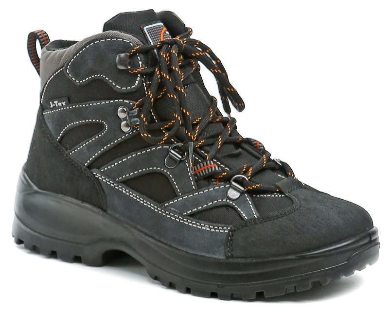 Jacalu 13114-31-J čierno modré pánske zimný outdoorvé topánky - nadmerná veľkosť - Pánska obuv | zimný - Farba čierna / modrá.