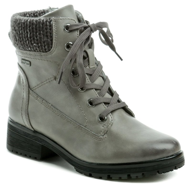 Jana 8-26218-23 šedé dámske nadmerné zimný topánky šírka H - nadmerná veľkosť - Dámska obuv | volnocasova - Farba sivá.