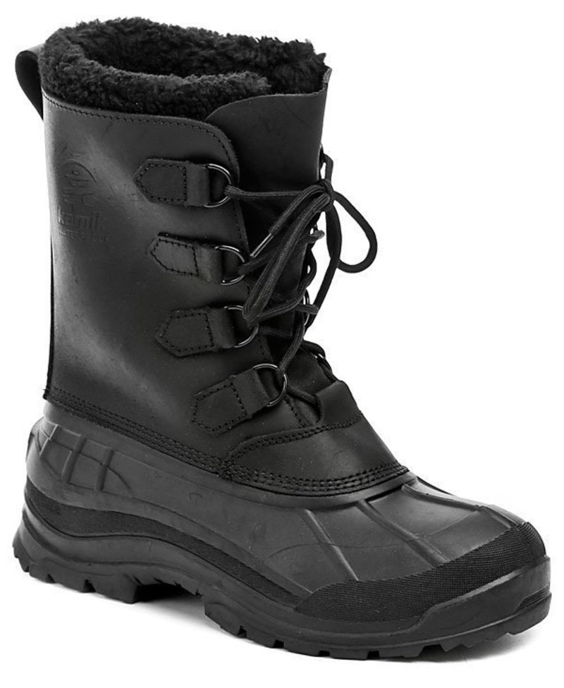 Kamik Alborg Black pánske zimný topánky - nadmerná veľkosť - Pánska obuv | zimný - Farba čierna.