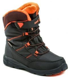 KAMIK stance navy oranžová detská zimný členková obuv - nadmerná veľkosť - Detská obuv | snehule - Farba navy / oranžová.