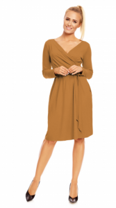 Kornélia ANGORA - šaty sa zavinovacím efektom - nadmerná veľkosť - Šaty | Šaty strihané v páse -  2XL.