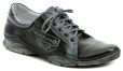Kristofer 304 modré pánske poltopánky - nadmerná veľkosť - Pánska obuv | poltopánky - Farba čierna / modrá.