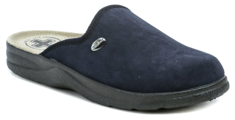 Medi Line 617 modré pánske zdravotné papuče - nadmerná veľkosť - Pánska obuv | nazouváky - Farba modrá.