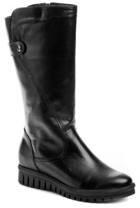 Mintaka 722703-9 čierne dámske čižmy - nadmerná veľkosť - Dámska obuv | čižmy - Farba čierna.