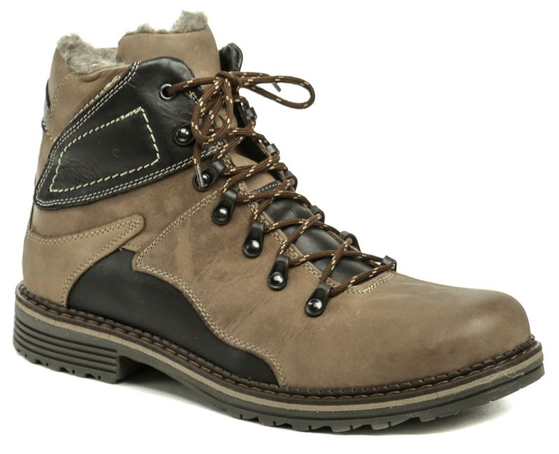 Mintaka 82220-14 hnedé pánske zimný topánky - nadmerná veľkosť - Pánska obuv | zimný - Farba hnedá.