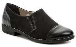 Mintaka 911229 čierne dámske poltopánky - nadmerná veľkosť - Dámska obuv | poltopánky - Farba čierna.