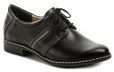 Mintaka 921276 čierne dámske poltopánky - nadmerná veľkosť - Dámska obuv | poltopánky - Farba čierna.