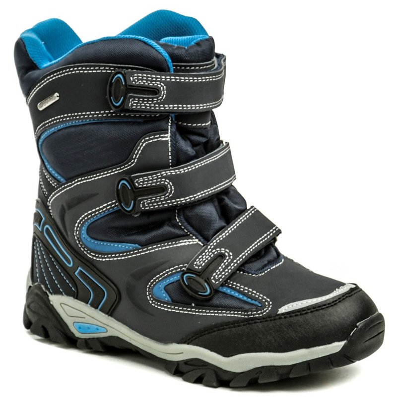 Peddy P1-231-37-05 modrá detská zimný obuv - nadmerná veľkosť - Detská obuv | snehule - Farba modrá.