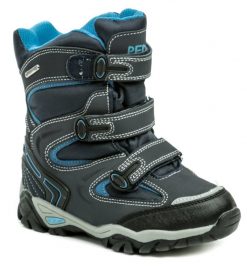 Peddy P1-531-36-05 modré detská zimný topánky - nadmerná veľkosť - Detská obuv | snehule - Farba modrá.