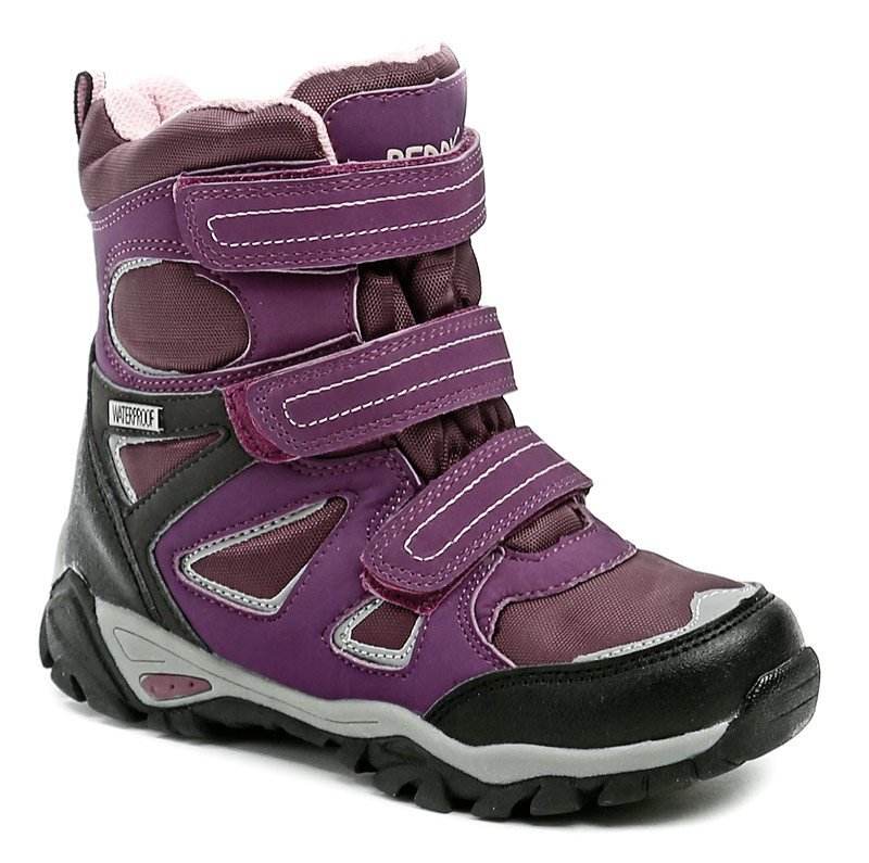 Peddy PZ-231-37-05 fialové dievčenská zimný topánky - nadmerná veľkosť - Detská obuv | snehule - Farba fialová.