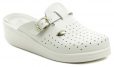 Sanital Light 372 biele dámske zdravotné nazouváky - nadmerná veľkosť - Dámska obuv | poltopánky - Farba biela.
