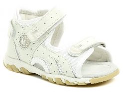 Slobby 45-0271-S6 biele detské sandálky - nadmerná veľkosť - Detská obuv | sandále - Farba biela.