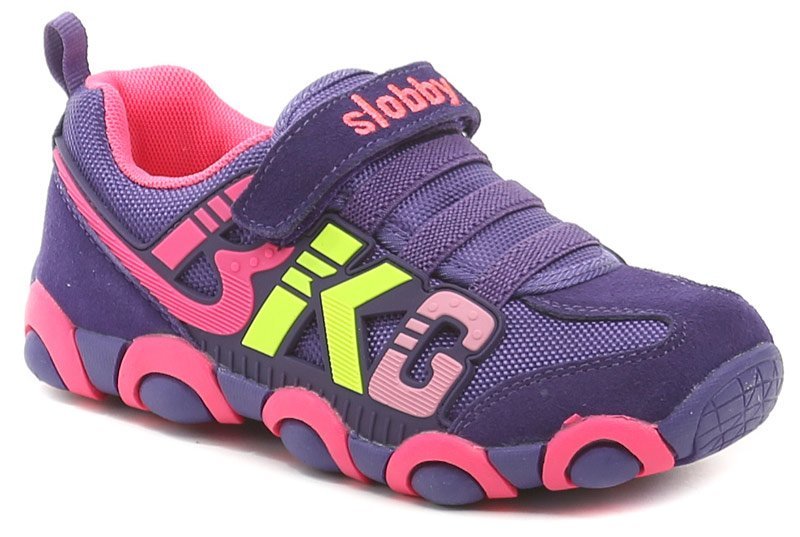 Slobby 47-0544-U1 fialové detské tenisky - nadmerná veľkosť - Detská obuv | zimná - Farba fialová.