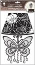 Svietiaci lampa samolepka - motýľ - nadmerná veľkosť - Pre detskú radosť | Samolepky na stenu - číselné veľkosti UNI.