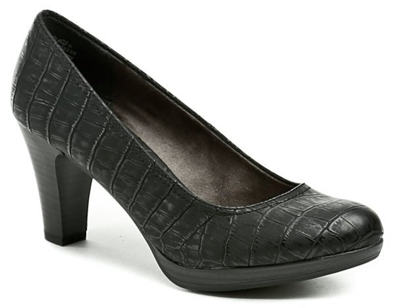 Tamaris 1-22409-25 čierne dámske lodičky - nadmerná veľkosť - Dámska obuv | lodičky - Farba čierna.