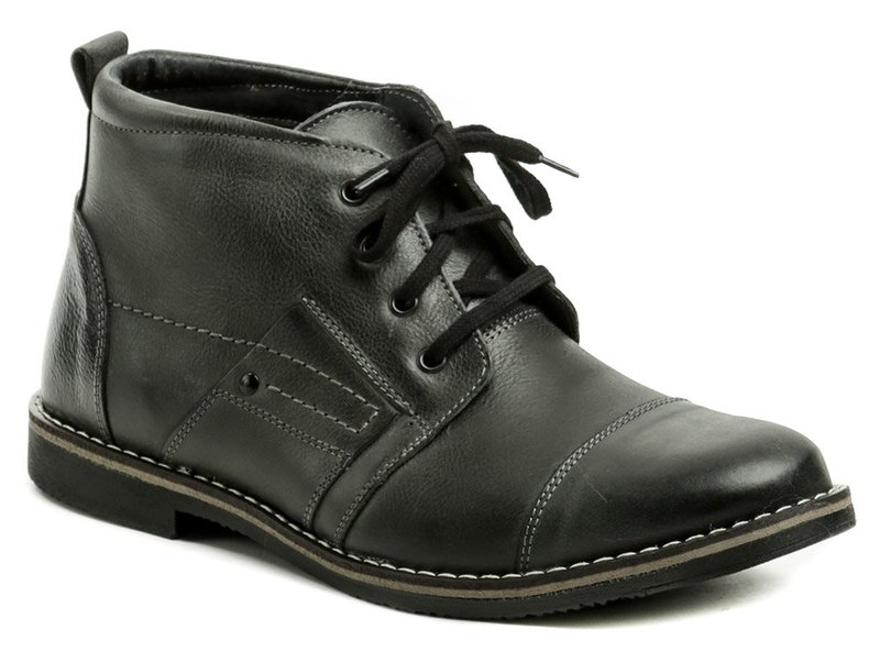 Wawel IG042B šedé pánske zimný topánky - nadmerná veľkosť - Pánska obuv | zimný - Farba sivá.
