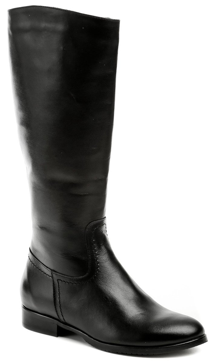 Wawel PA10 čierne dámske čižmy - nadmerná veľkosť - Dámska obuv | čižmy - Farba čierna.