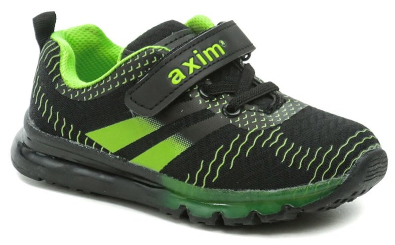 Axim 2A1398 čierne športové tenisky - nadmerná veľkosť - Detská obuv | vychádzková - Farba čierna.