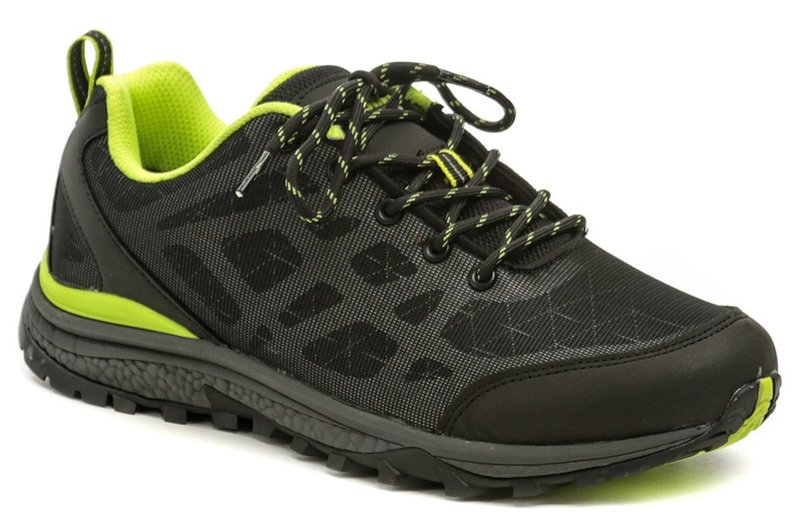 Bennon REFLEX Low čierna pánska outdoroová obuv - nadmerná veľkosť - Pánska obuv | ostatné - Farba čierna/zelená.