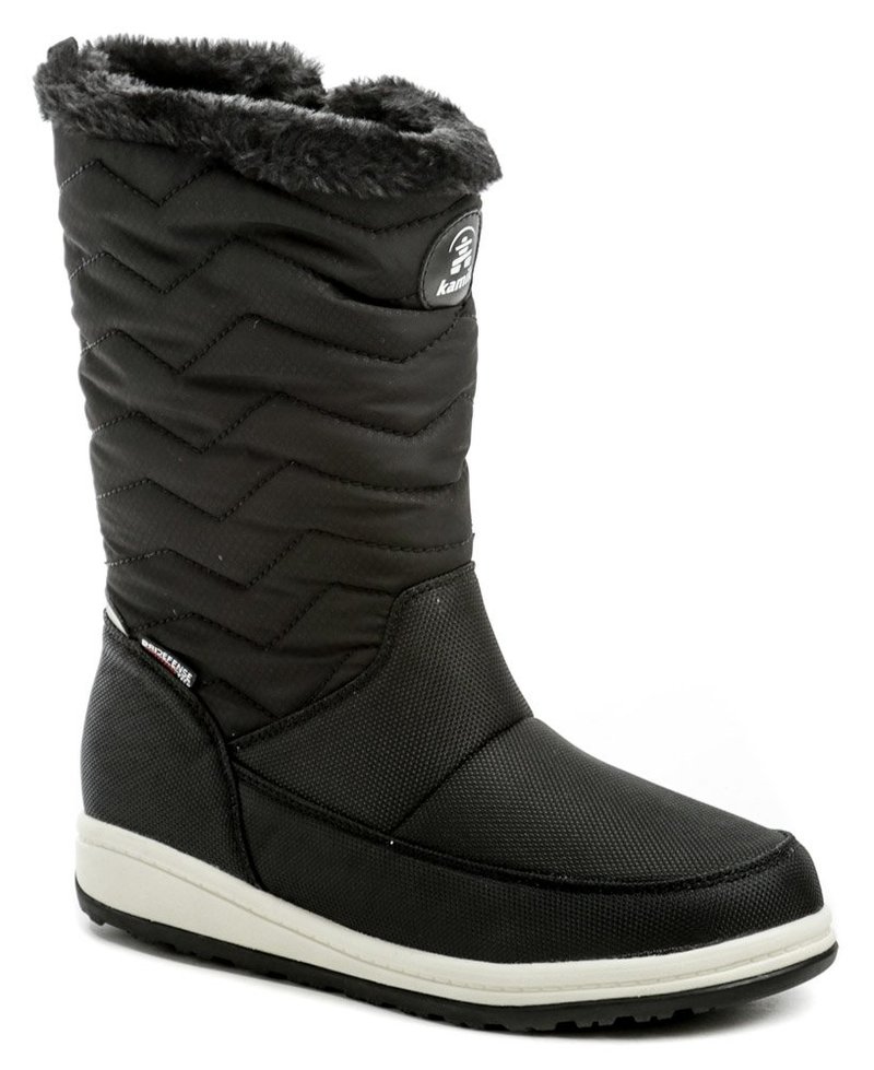 Kamik CHRISSYZIP čierna dámska zimný obuv - nadmerná veľkosť - Dámska obuv | volnocasova - Farba čierna.