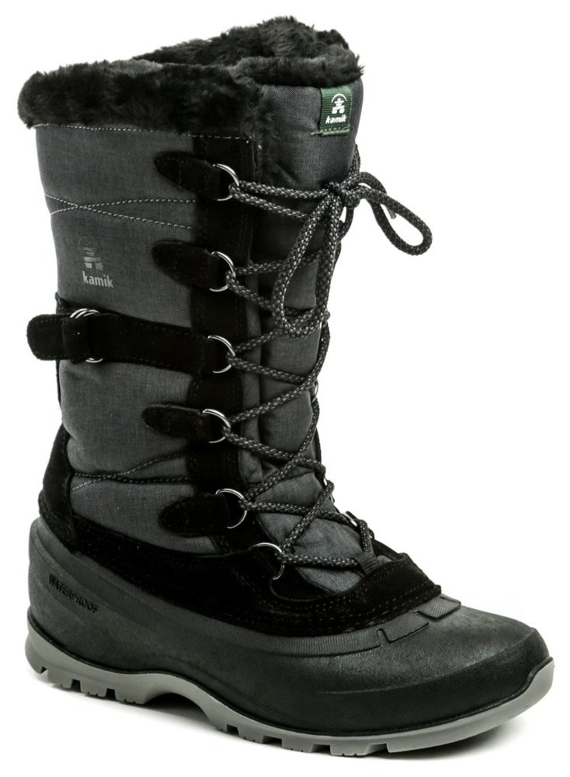 Kamik Snovalley2 Black dámska zimný obuv - nadmerná veľkosť - Dámska obuv | volnocasova - Farba čierna.