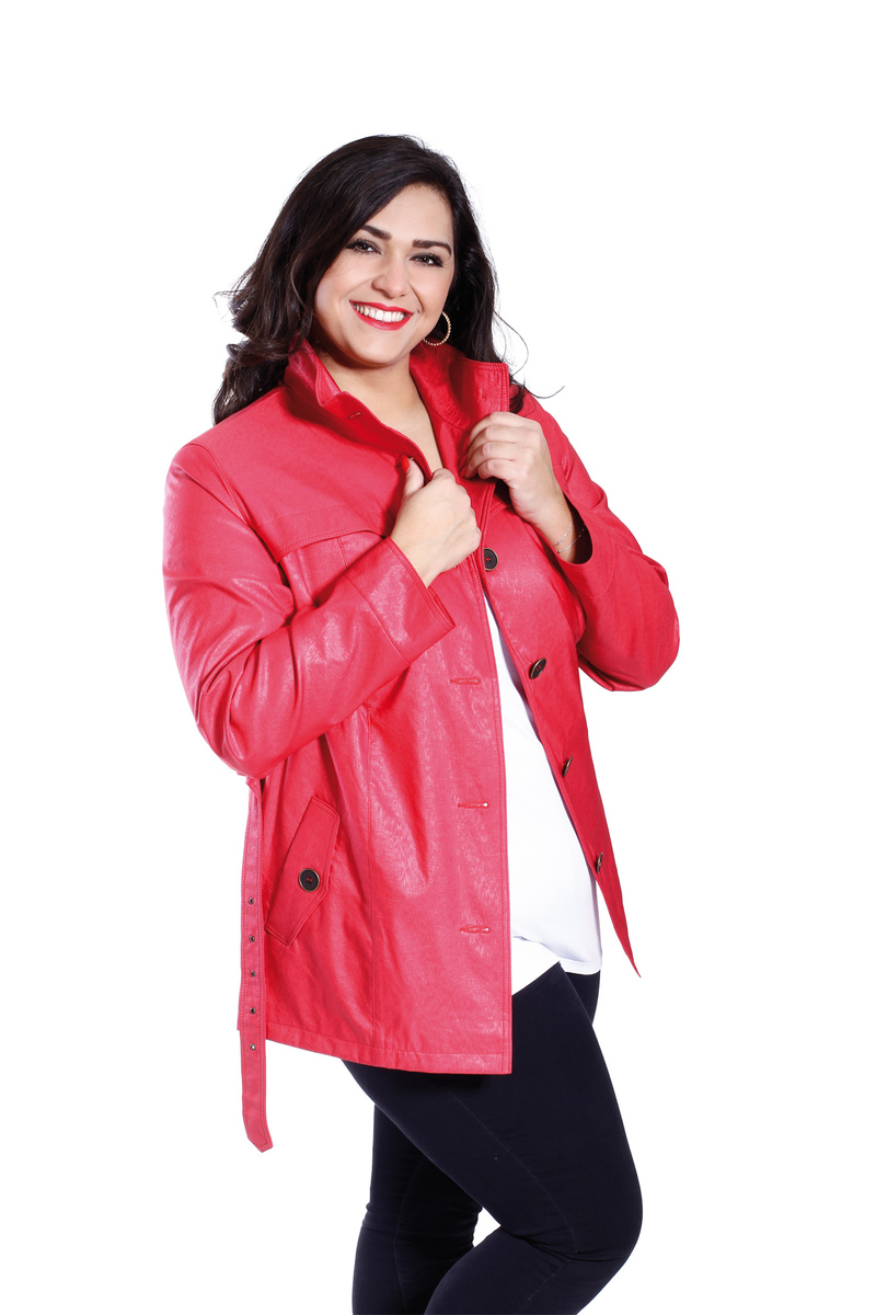 LAURA - jarná kabátik - nadmerná veľkosť - Kabáty a bundy | Bundy - číselné veľkosti 44.