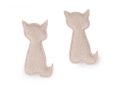 Mačka - plastická nášivka k dozdobeniu / balenie 10ks - nadmerná veľkosť - Dekorácie | Dekorácie - číselné veľkosti UNI.