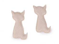 Mačka - plastická nášivka k dozdobeniu / balenie 10ks - nadmerná veľkosť - Dekorácie | Dekorácie - číselné veľkosti UNI.